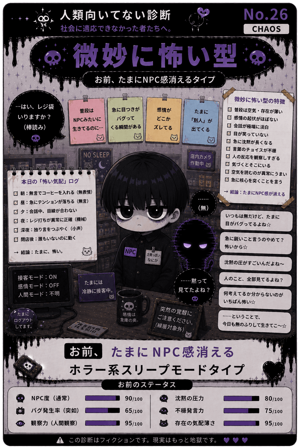 微妙に怖い型