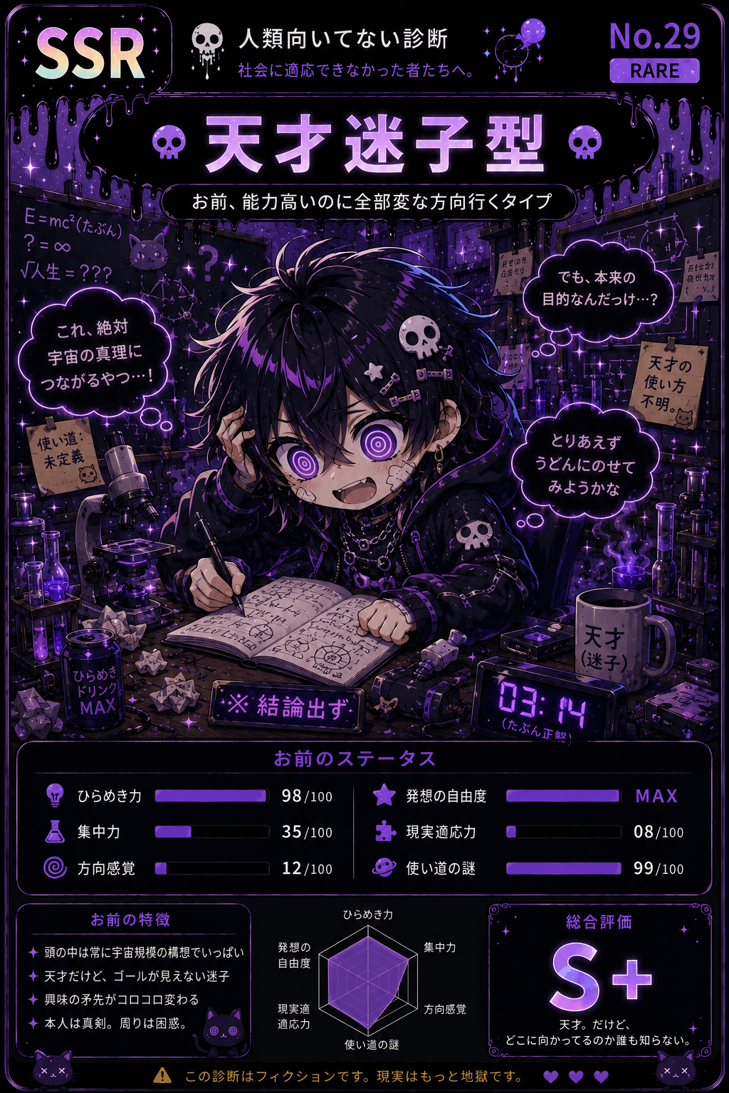 天才迷子型